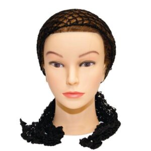xhair Siatka do włosów na wałki czarna wiązana